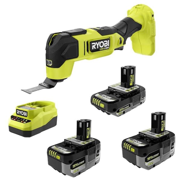 ONE+ HP 18V Brushless Cordless Multi-Tool Kit with (2) 4.0 Ah Batteries, 2.0 Ah Battery, and Charger