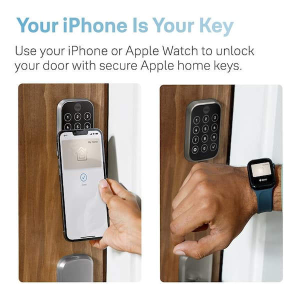 Assure Lock 2-Plus with Home Keys and Wi-Fi, Oil Rubbed Bronze Single Cylinder Deadbolt