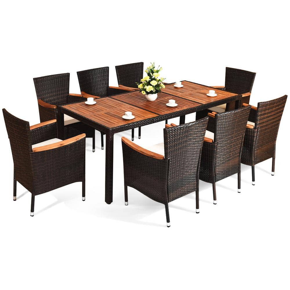 costway 9 piece patio set