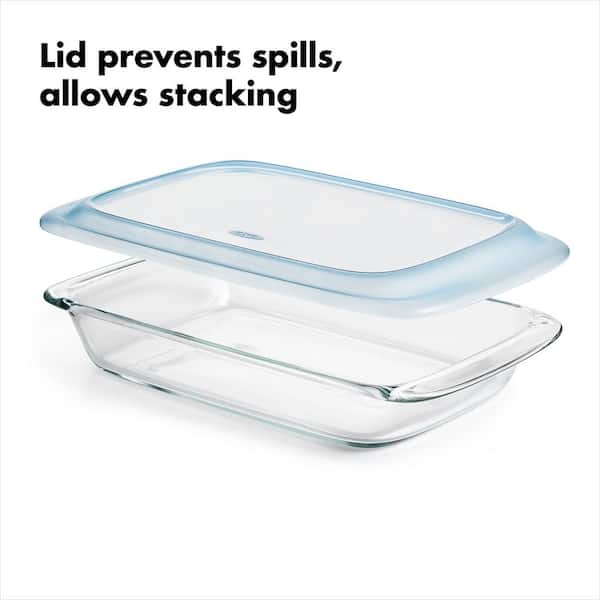 OXO Good Grips 3.0 qt. Glass Bake, Serve and Store Dish with Lid 11176400 -  The Home Depot