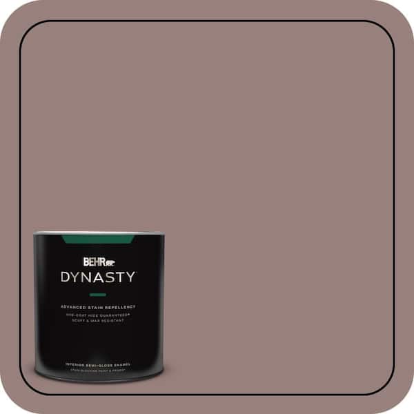 BEHR DYNASTY 1 qt. #N130-5 Mystere One-Coat Hide Semi-Gloss Enamel Interior Stain-Blocking Paint and Primer