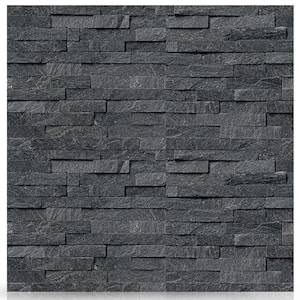 Coal Canyon 6 in. x 24 in. Natural Stacked Stone Veneer Panel Siding Exterior/Interior Wall Tile (2-Boxes/12.84 sq. ft.)