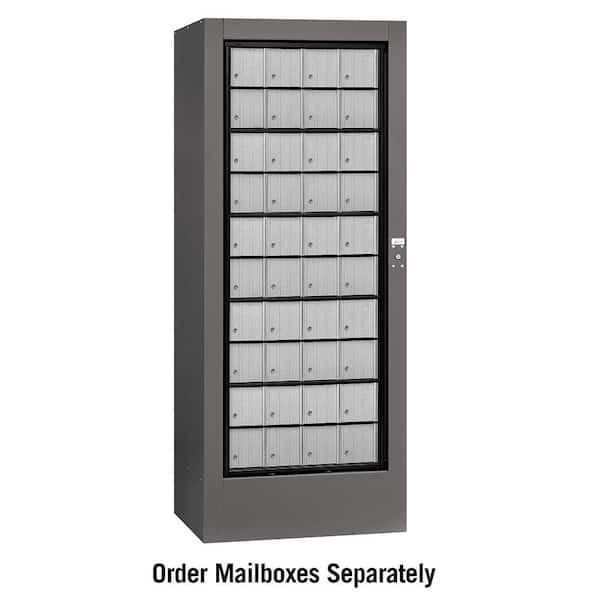 Salsbury Industries 3150 Series USPS Aluminum Style Rotary Mail Center in Slate