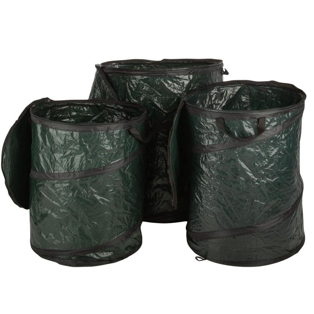Pop Up Polypropylene Trash Cans with Lid, (Set of 3) price history on PriceWatchPro