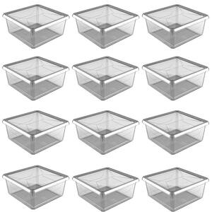 12 in. White Easy Access Medium Flex Bin (4-Pack) 09-717 - The Home Depot