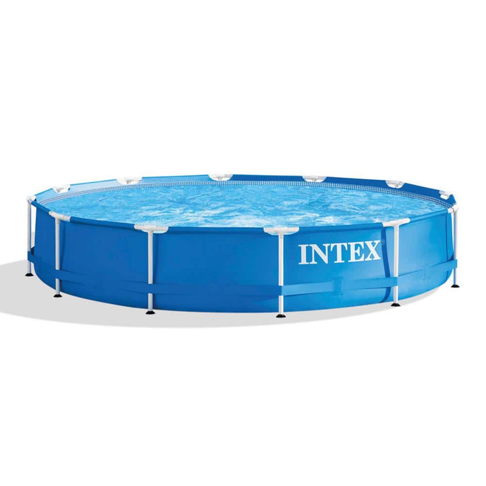 Intex Easy Set 12 ft. Round 30 in. Deep Above Ground Pool 28210EH-HD ...