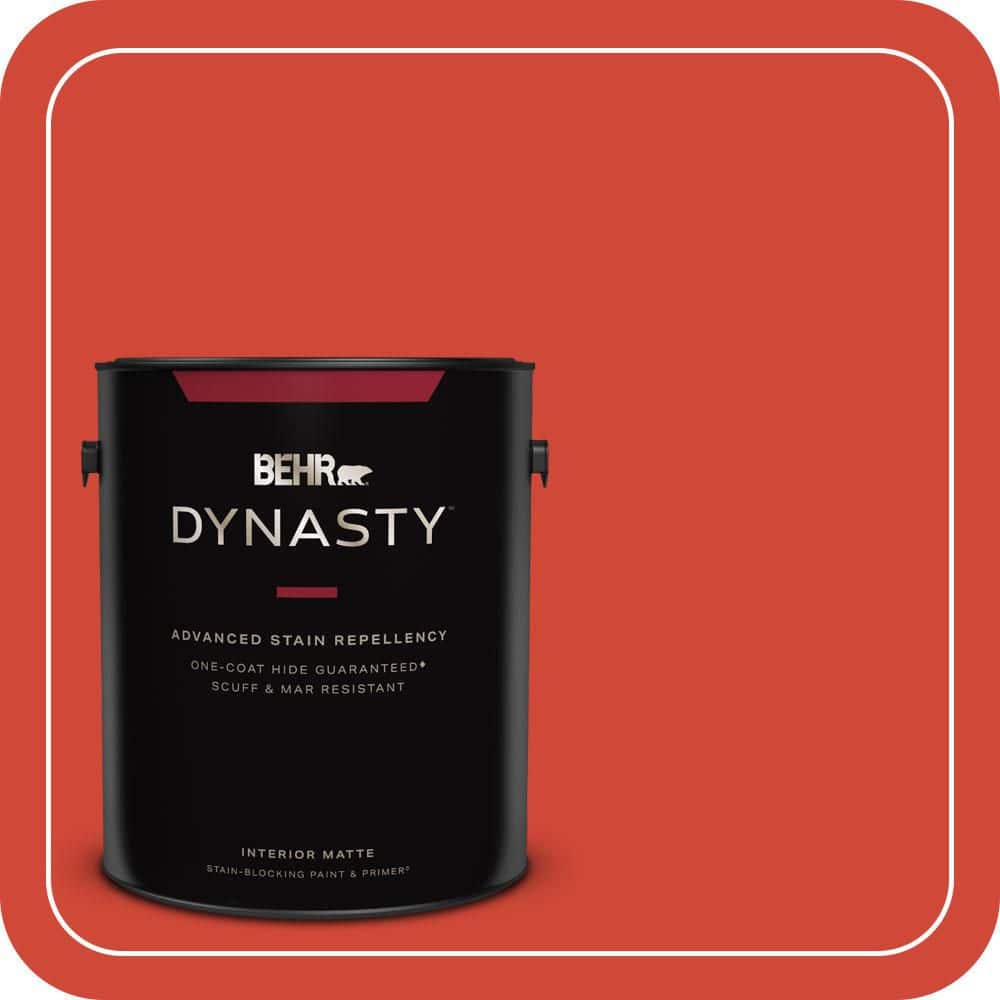 1 gal. #P180-7 Top Tomato Matte Interior Stain-Blocking Paint & Primer price history on PriceWatchPro
