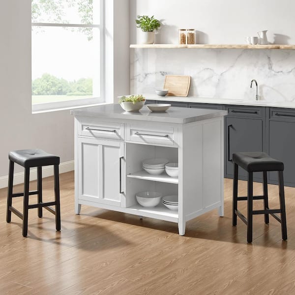 Kitchen cart with discount stools