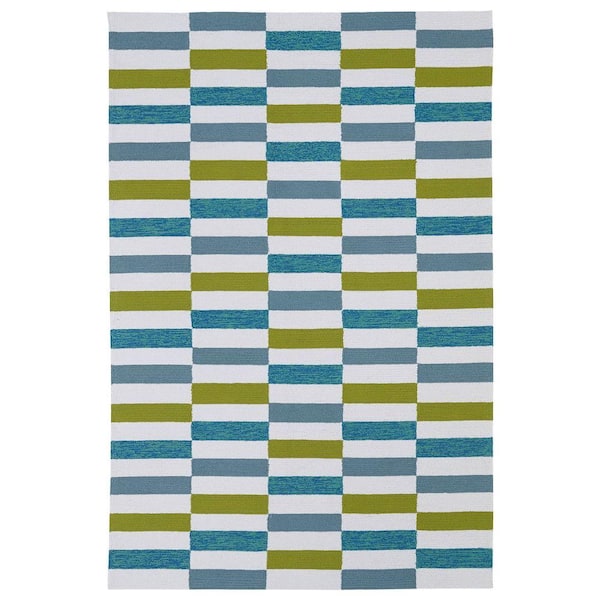 Kaleen Matira Ivory 8 ft. x 9 ft. Indoor/Outdoor Area Rug