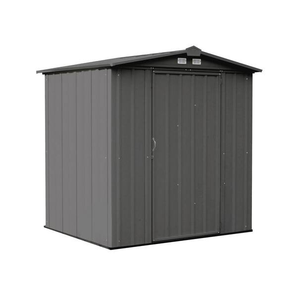 Arrow 6 Ft. H X 5 Ft. D X 5.5 Ft. D EZEE Galvanized Steel Low Gable ...