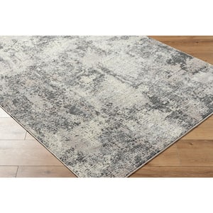 Marbella Charcoal/Light Gray Abstract 7 ft. x 9 ft. Indoor Area Rug