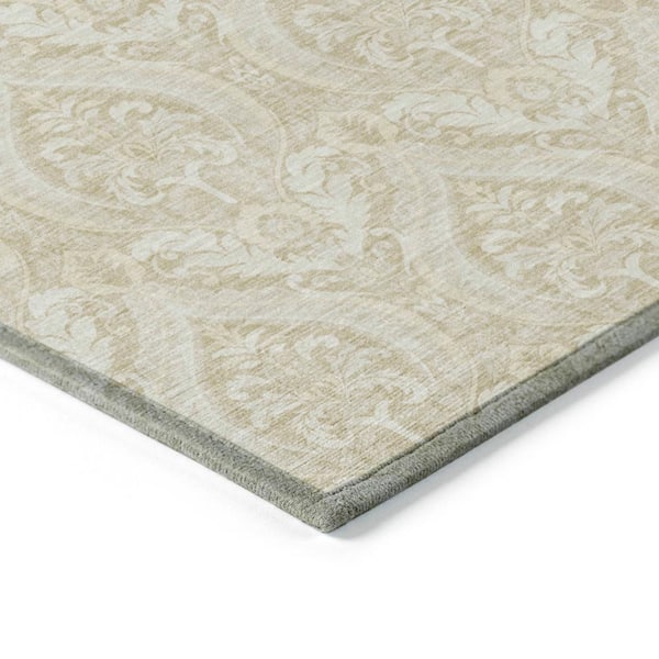 Chantille ACN572 Beige 1 ft. 8 in. x 2 ft. 6 in. Machine Washable Indoor/Outdoor Geometric Area Rug