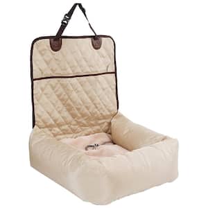 1 Size Beige Pawtrol Dual Converting Travel Safety Carseat and Pet Bed