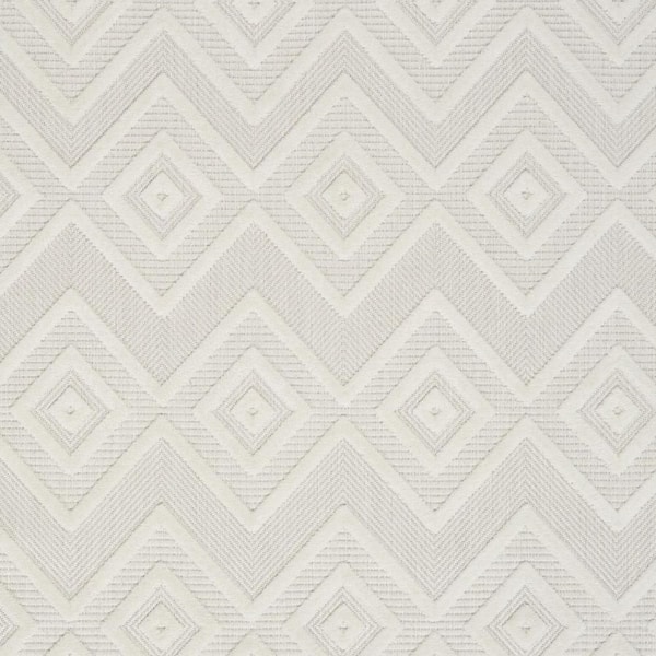 Ivory 6 ft. x 9 ft. Woven Polypropylene;Polyester Indoor/Outdoor Area Rug