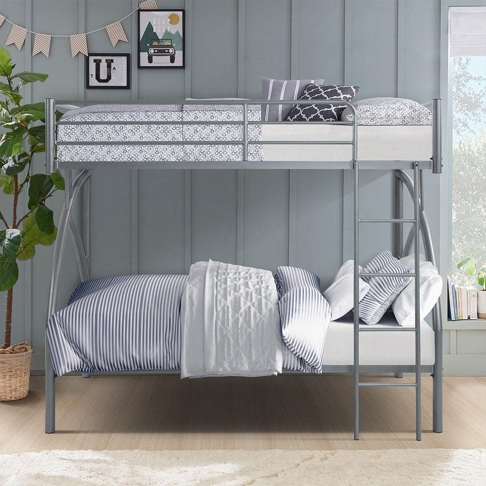 Clementine Gray Finish Twin/Twin Metal Bunk Bed