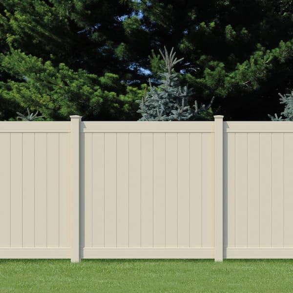 6 ft. H x 6 ft. W White Vinyl Windham Fence Panel