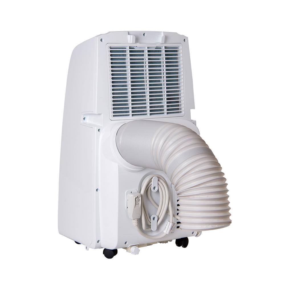 AireMax 8,000 BTU White Portable Air Conditioner with Heater and Remote