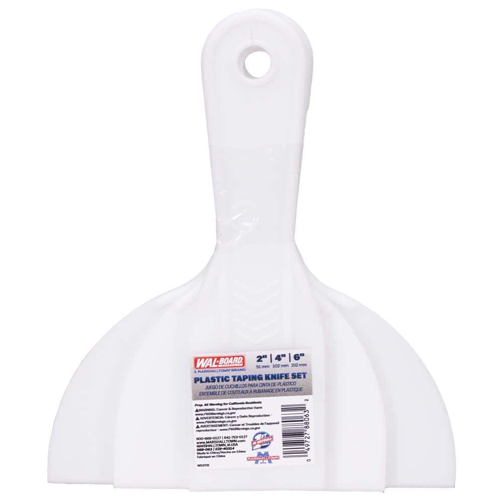 Wal-Board Tools 2 in., 4 in. and 6 in. Plastic Taping Knife Set
