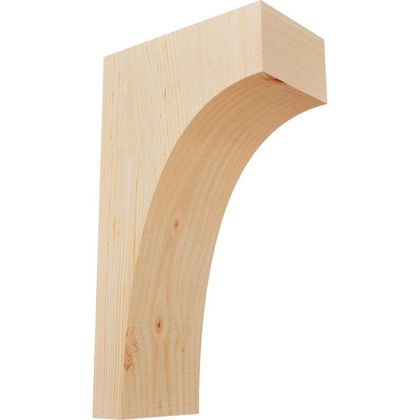 Ekena Millwork 5-1/2 in. x 10 in. x 18 in. Douglas Fir Huntington Smooth Corbel