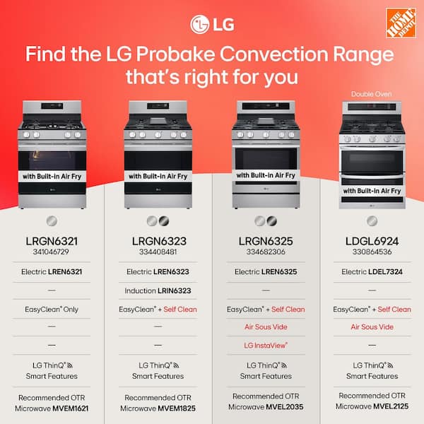 LG 30 in. 5 Burners Freestanding Gas Range in Black Stainless LG 30 in. 5 Burners Freestanding Gas Range in Black Stainless