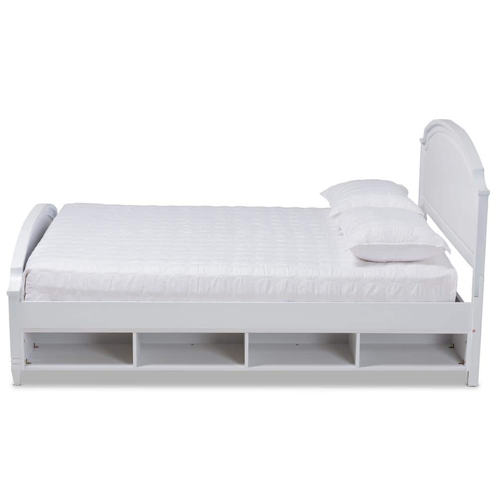 Baxton Studio Elise White Queen, Twin Bed Connector Target