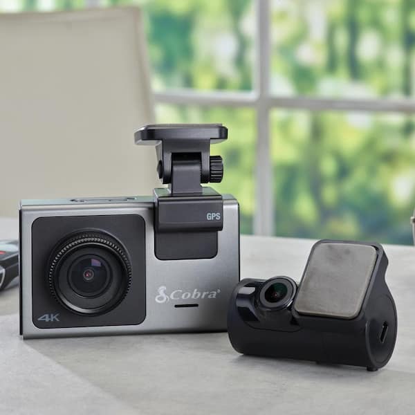 Cobra Ultimate Smart 4K Ultra HD Dash Cam with 1080p Full HD Rear Vew  Accessory Camera SC400D - The Home Depot