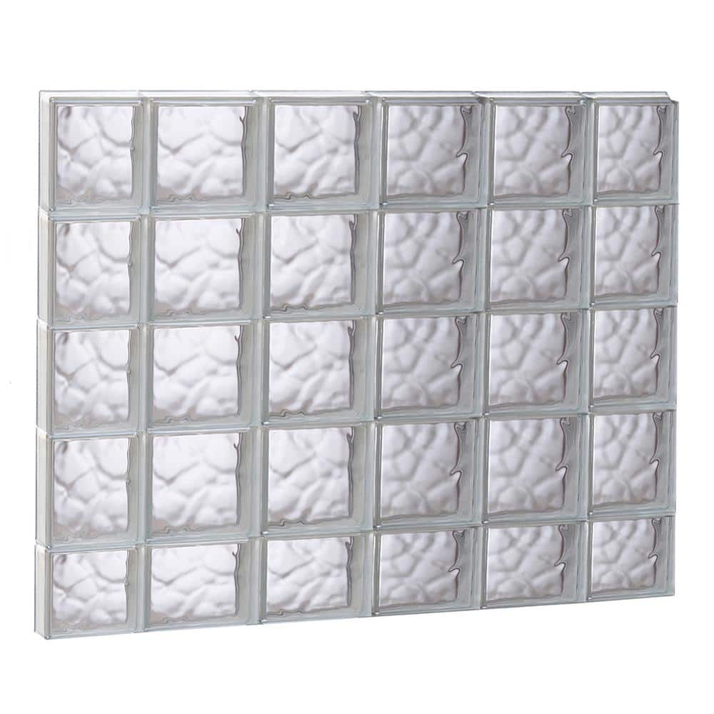 42.5 in. x 36.75 in. x 3.125 in. Frameless Wave Pattern Non-Vented Glass Block Window price history on PriceWatchPro