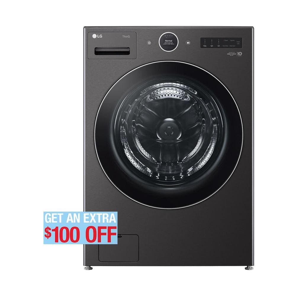 Separar Redada pañuelo de papel LG 5.0 cu. ft. Ultra Large Capacity Front Load Washer with TurboWash360,  ezDispense and Wi-Fi Connectivity, Black Steel WM6700HBA - The Home Depot