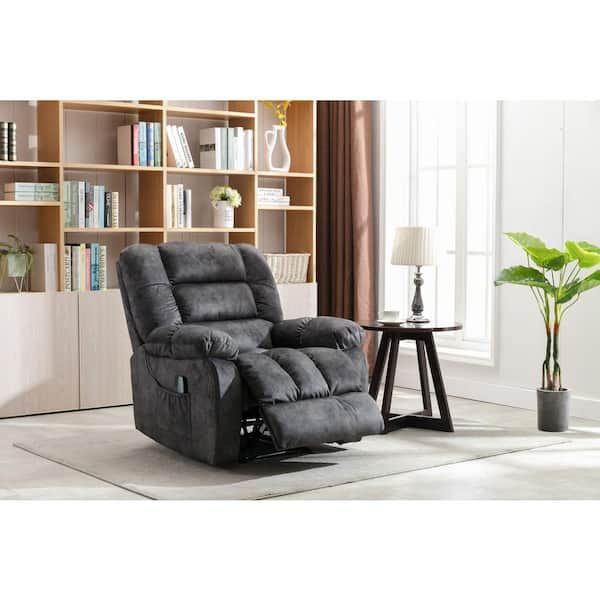 microfiber massage recliner