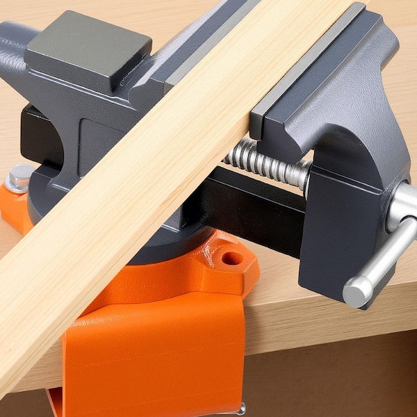 SKYSHALO Bench Vise 4.5 In., Portable Workbench Clamp with 270