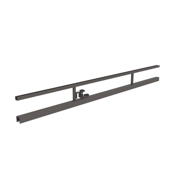 Barrette Outdoor Living VersaRail Aluminum 6 ft. Triple Rail Topper Matte Black