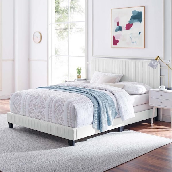 White tufted deals twin bed