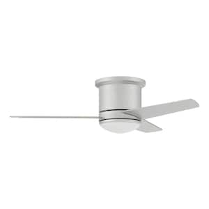Cole II 44 in. Indoor/Outdoor Painted Nickel Ceiling Fan with Integrated LED Light and Remote/Wall Control Included