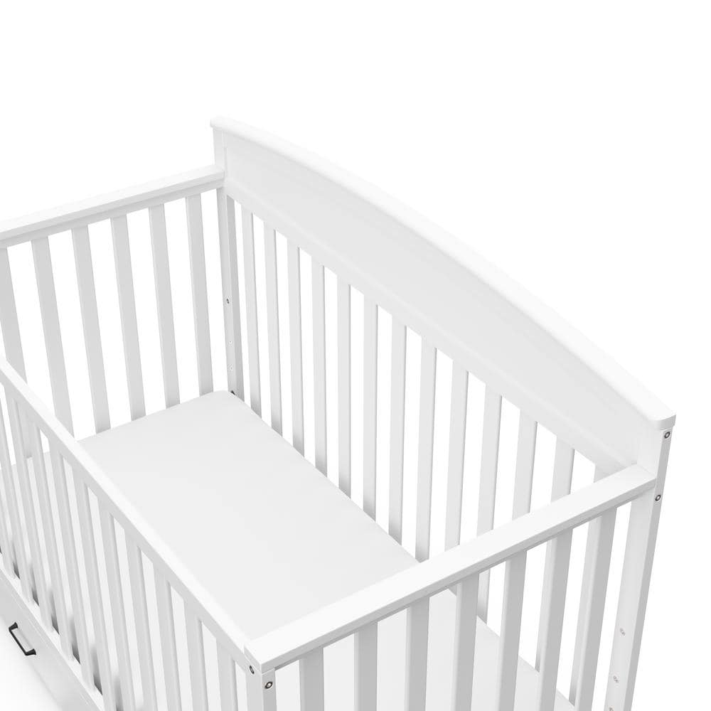 White Pine 5-in-1 Convertible Crib with Drawer