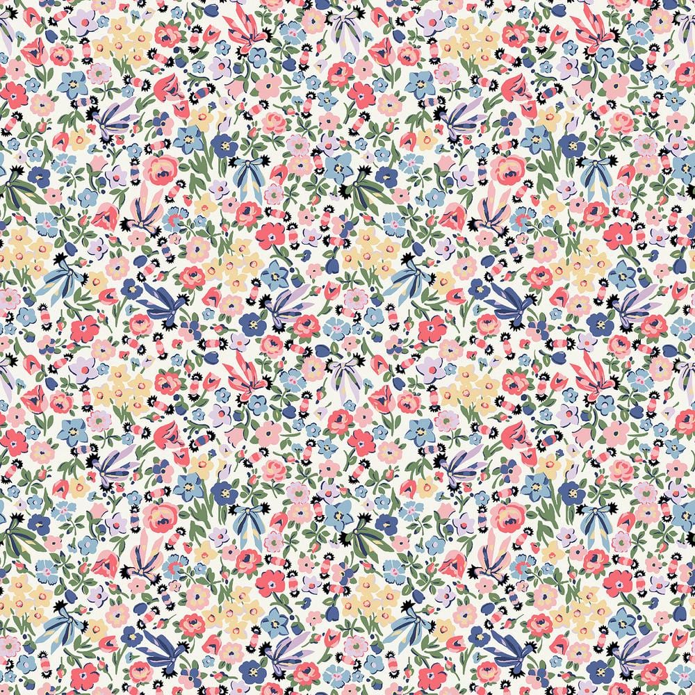 Harmony Ditsy Day Multi-Colored Wallpaper Sample