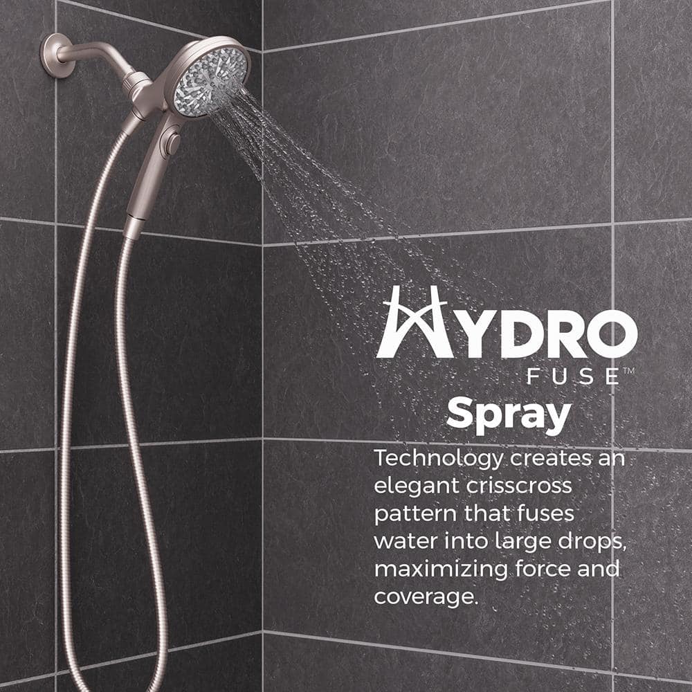 Spot Defense Brushed Nickel Handheld Shower Head with 6-Spray Settings