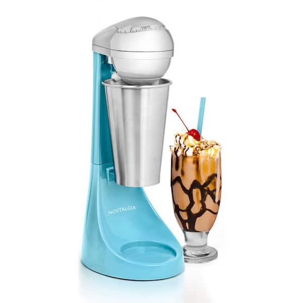 Nostalgia 100 W Blue Milkshake Maker with 2-Speeds