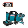 Makita 18V LXT Lithium-Ion Brushless Cordless 1/2 in. Driver-Drill Kit, 3.0Ah XFD131