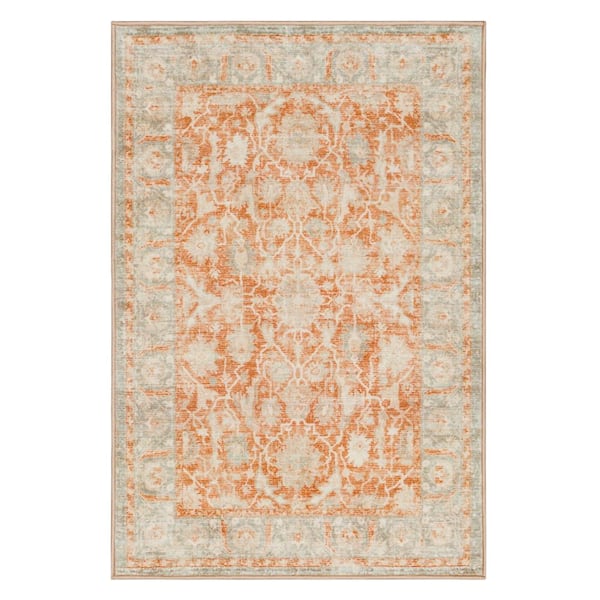 Paloma Terracotta 2 ft. 7 in. x 3 ft. 11 in. Ornamental Indoor Area Rug