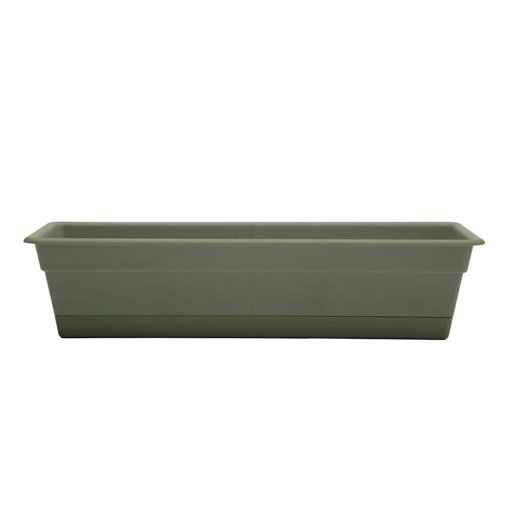 Living Green 24" Rectangular Resin Window Box Planter