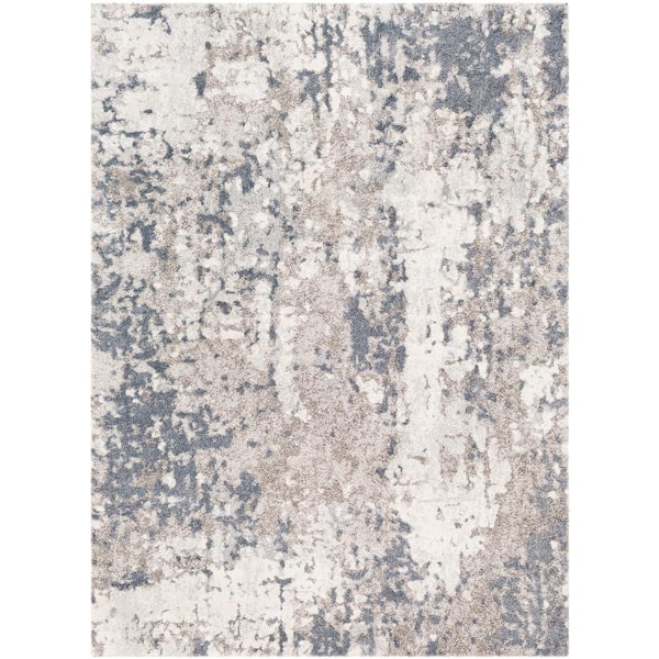 Livabliss Safira Gray 3 ft. 11 in. x 5 ft. 7 in. Abstract Area Rug