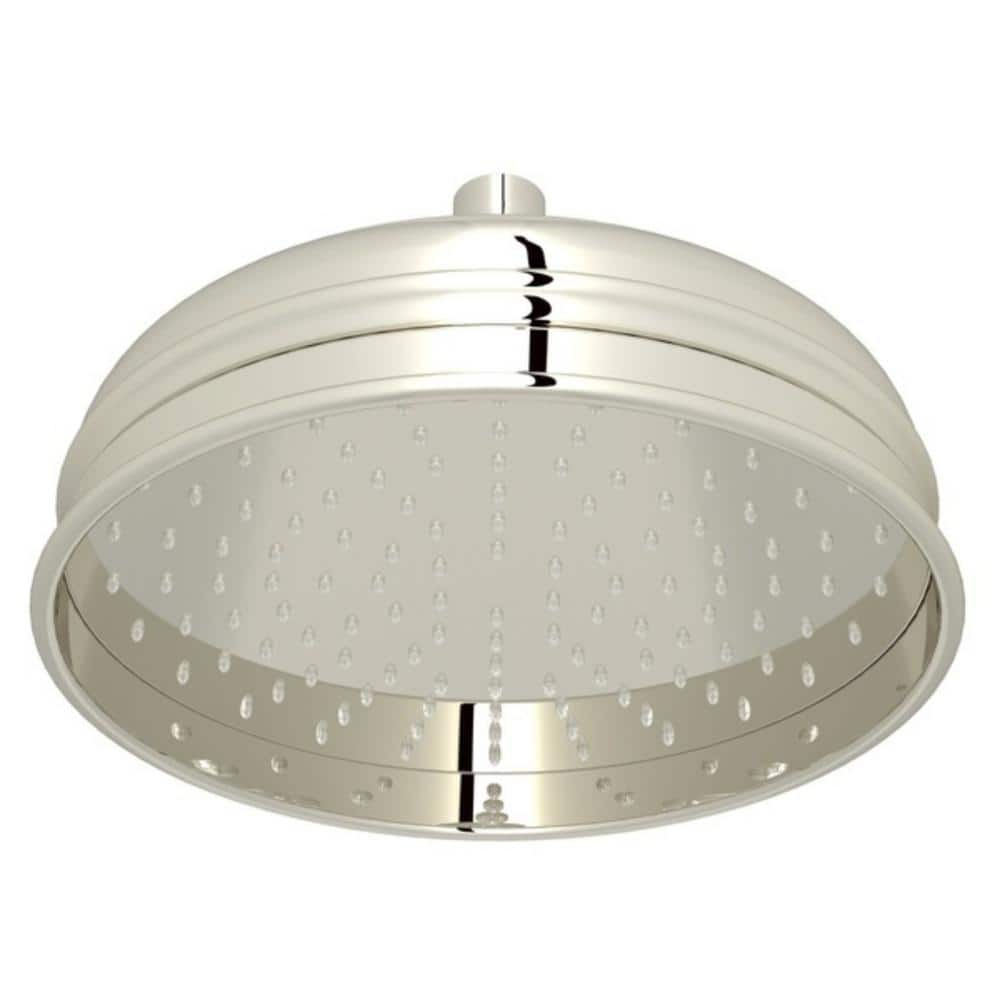 UPC 824438189003 product image for 1-Spray Patterns 8 in. Wall Mount Fixed Shower Head in Polished Nickel | upcitemdb.com