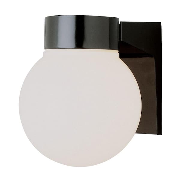 Bel Air Lighting Stewart 1-Light Black CFL Wall Lantern Sconce