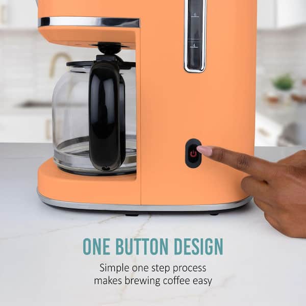 Nostalgia Classic Retro 10 Cup Coffee Maker, Orange NCRCOF10OR6A