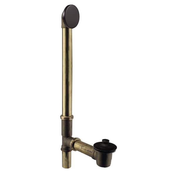 Westbrass 22 in. Brass Bath Waste and Overflow in Oil Rubbed Bronze