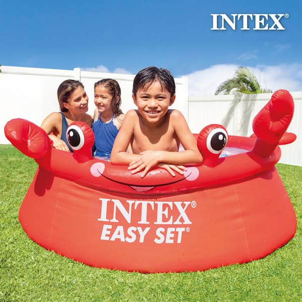 Intex x 20 Round Happy Crab Easy Set Inflatable Ring