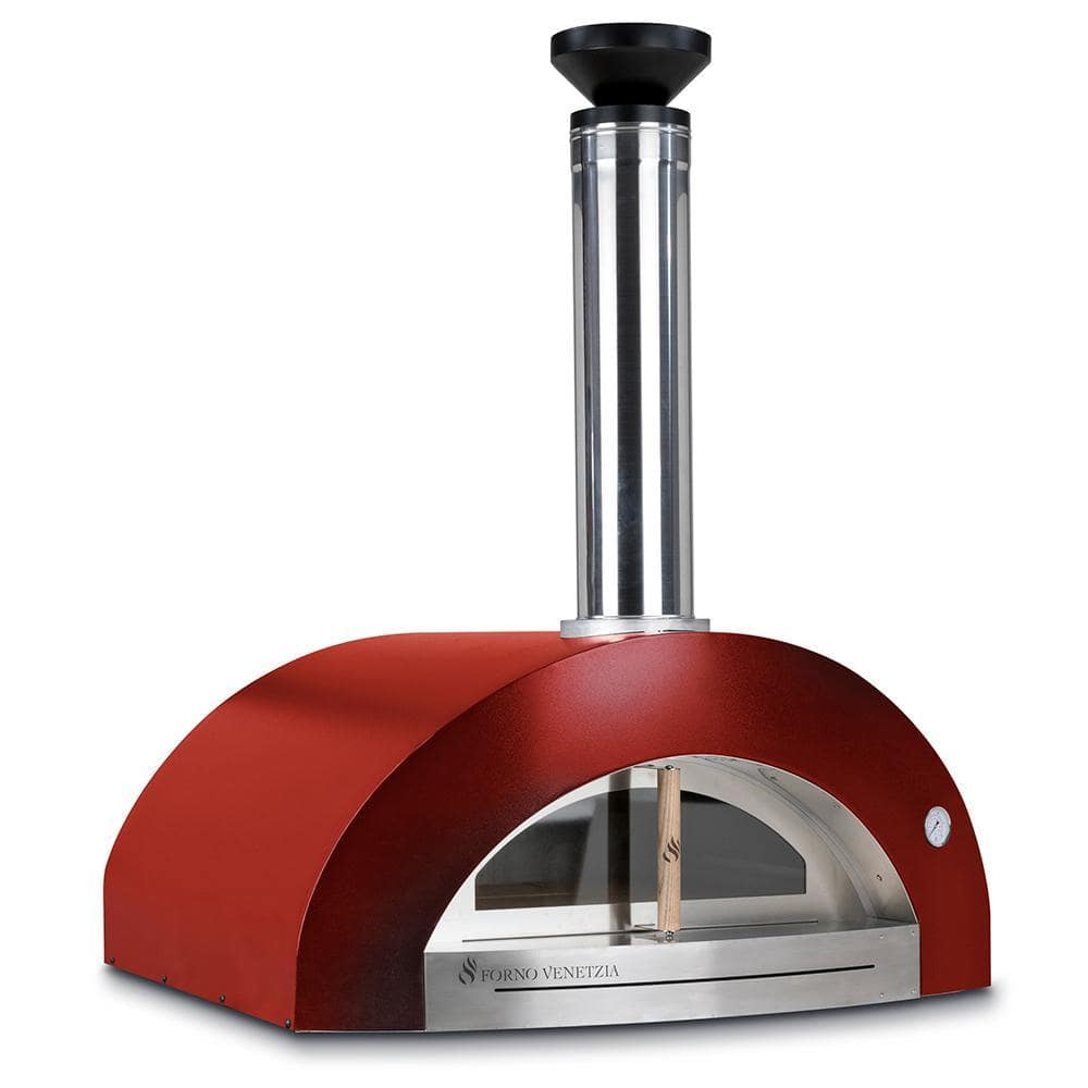 Bellagio 32 in. x 36 in. Counter Top Oven, Wood Fired, Outdoor Pizza Oven in Red