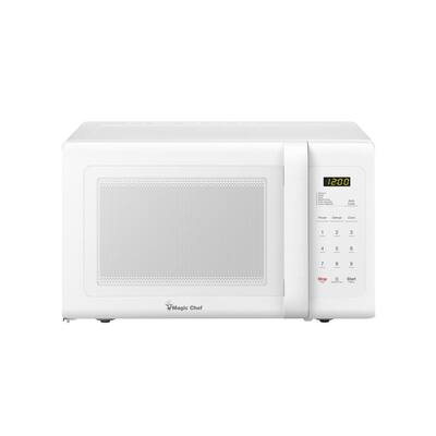 0.9 cu. ft. Countertop Microwave in White