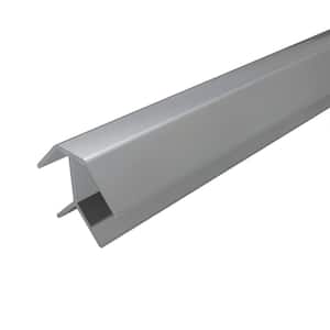 4 ft. Silver Aluminum Corner Profile (2-Pieces)