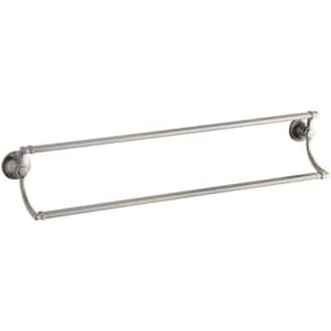 Bancroft 24 in. Double Towel Bar in Vibrant Brushed Nickel
